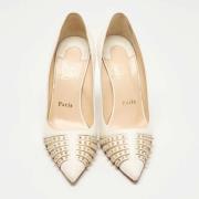 Pre-owned Leather heels Christian Louboutin Pre-owned , White , Dames