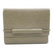 Pre-owned Leather wallets Louis Vuitton Vintage , Beige , Dames