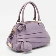 Pre-owned Leather handbags Valentino Vintage , Purple , Dames