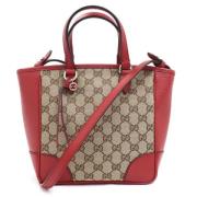 Pre-owned Canvas gucci-bags Gucci Vintage , Beige , Dames