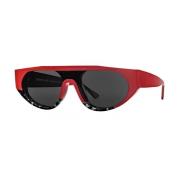 Stijlvolle zonnebril voor modeliefhebbers Thierry Lasry , Red , Unisex