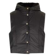 Omkeerbare Gewatteerde Jassen met Capuchon Max Mara , Black , Dames