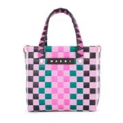 Micro Mandje Tas met Band Marni , Multicolor , Dames