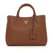 Stijlvolle Meridian Handtas met Drie Compartimenten Guess , Brown , Da...