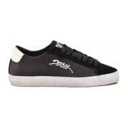 Leren Sneakers met Rubberen Zool Diesel , Black , Dames