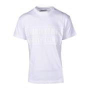 Stijlvolle Katoenen T-Shirt Collectie Bikkembergs , White , Heren