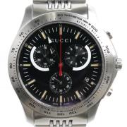 Pre-owned Metal watches Gucci Vintage , Black , Heren