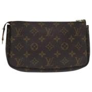 Pre-owned Canvas pouches Louis Vuitton Vintage , Brown , Dames