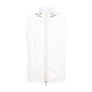 Mouwloos Gewatteerd Vest Eleventy , White , Heren