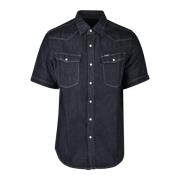 Katoen Hennep Shirt G-star , Blue , Heren