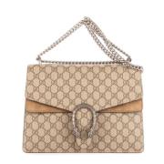 Pre-owned Canvas gucci-bags Gucci Vintage , Beige , Dames