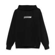 Zwarte hoodie voor mannen Barrow , Black , Heren