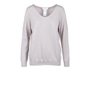 Katoenen Gebreide Top Fabiana Filippi , Beige , Dames