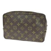 Pre-owned Canvas clutches Louis Vuitton Vintage , Brown , Dames