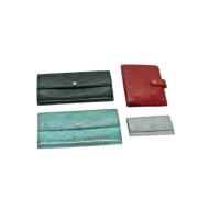 Pre-owned Leather wallets Louis Vuitton Vintage , Blue , Dames