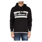 Katoenen hoodie met logo Ellesse , Black , Heren