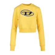 Katoenmix Sweatshirt Diesel , Yellow , Dames