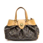 Pre-owned Canvas handbags Louis Vuitton Vintage , Brown , Dames