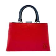 Pre-owned Leather handbags Louis Vuitton Vintage , Orange , Dames