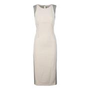 Elegante Jurk voor Vrouwen Patrizia Pepe , Beige , Dames