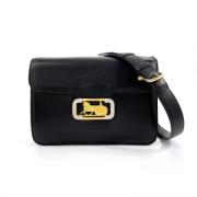 Pre-owned Leather celine-bags Celine Vintage , Black , Dames