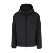 Heren Hoodie Gevoerd Stijlvol Armani , Black , Heren