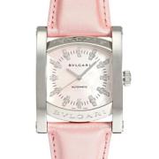 Pre-owned Leather watches Bvlgari Vintage , Pink , Dames