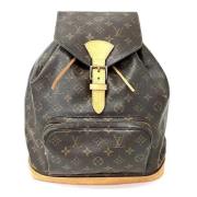 Pre-owned Canvas backpacks Louis Vuitton Vintage , Brown , Dames