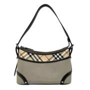 Pre-owned Fabric shoulder-bags Burberry Vintage , Gray , Dames