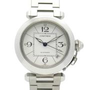 Pre-owned Metal watches Cartier Vintage , White , Heren