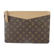 Pre-owned Canvas clutches Louis Vuitton Vintage , Brown , Dames