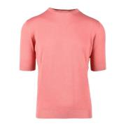 Katoenen Stijlvol T-shirt Filippo De Laurentiis , Pink , Heren