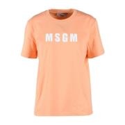 T-Shirts Msgm , Orange , Dames