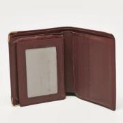 Pre-owned Leather wallets Cartier Vintage , Red , Heren