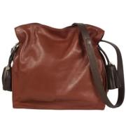 Pre-owned Leather shoulder-bags Loewe Pre-owned , Brown , Dames