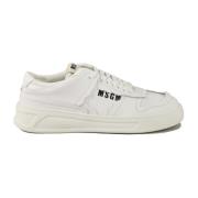 Rubberen Zool Sneakers Msgm , White , Heren