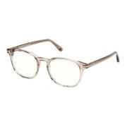 FT 5819-B Blue Block Brilmontuur Tom Ford , Beige , Unisex