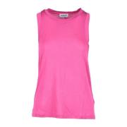 Zijdeblend Mouwloze Top Dondup , Pink , Dames