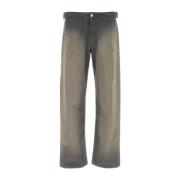 Donkergrijze Katoenen Casual Broek Our Legacy , Gray , Heren