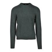 Merino Wol Gebreide Trui Alpha Studio , Green , Heren