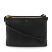 Pre-owned Leather crossbody-bags Celine Vintage , Black , Dames