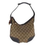 Pre-owned Canvas gucci-bags Gucci Vintage , Beige , Dames