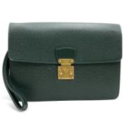 Pre-owned Leather louis-vuitton-bags Louis Vuitton Vintage , Green , D...