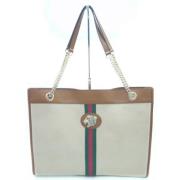 Pre-owned Canvas gucci-bags Gucci Vintage , Beige , Dames