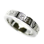 Pre-owned Metal rings Bvlgari Vintage , White , Dames