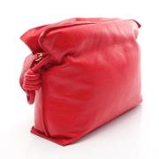 Pre-owned Leather shoulder-bags Loewe Pre-owned , Red , Dames