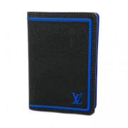 Pre-owned Leather wallets Louis Vuitton Vintage , Blue , Dames