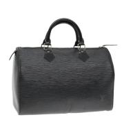 Pre-owned Leather louis-vuitton-bags Louis Vuitton Vintage , Black , D...