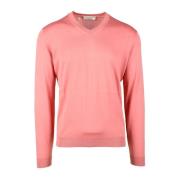 V-neck Knitwear Filippo De Laurentiis , Pink , Heren