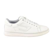 Leren sneakers met rubberen zool Diesel , White , Dames